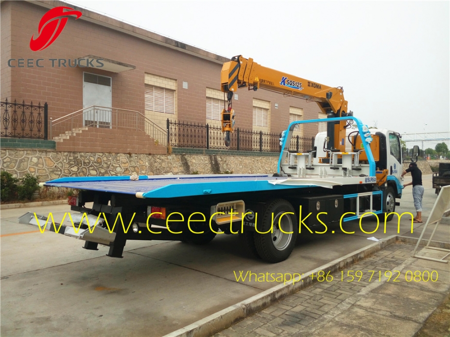 Sierra Leone City emergercy road wrecker ISUZU 5T street recuse truck manufacturer