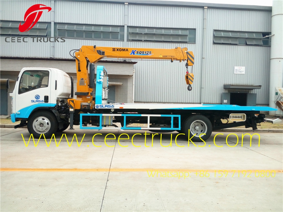 Sierra Leone City emergercy road wrecker ISUZU 5T street recuse truck manufacturer