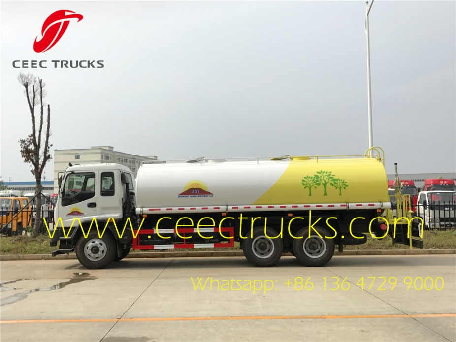 Mongolia customer buy 4 units ISUZU FVZ fuel trucks on sale