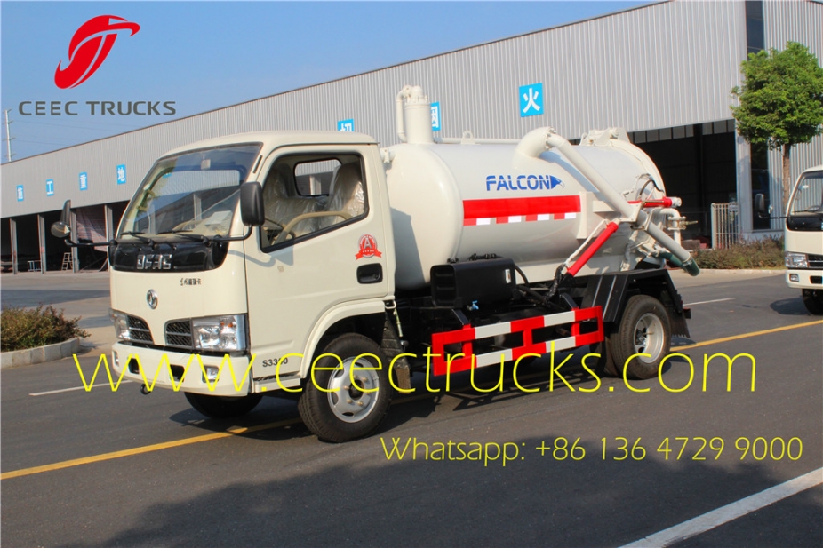 Manufacturer supply dongfeng 4CBM cesspit emptier truck lowest price