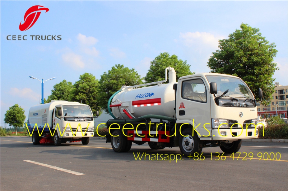 Manufacturer supply dongfeng 4CBM cesspit emptier truck lowest price