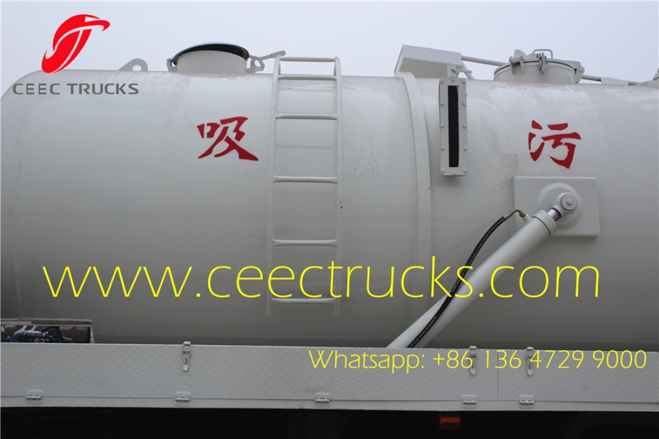 Dongfeng / ISUZU vacuum sewage suction truck 12cbm withe colour for UN