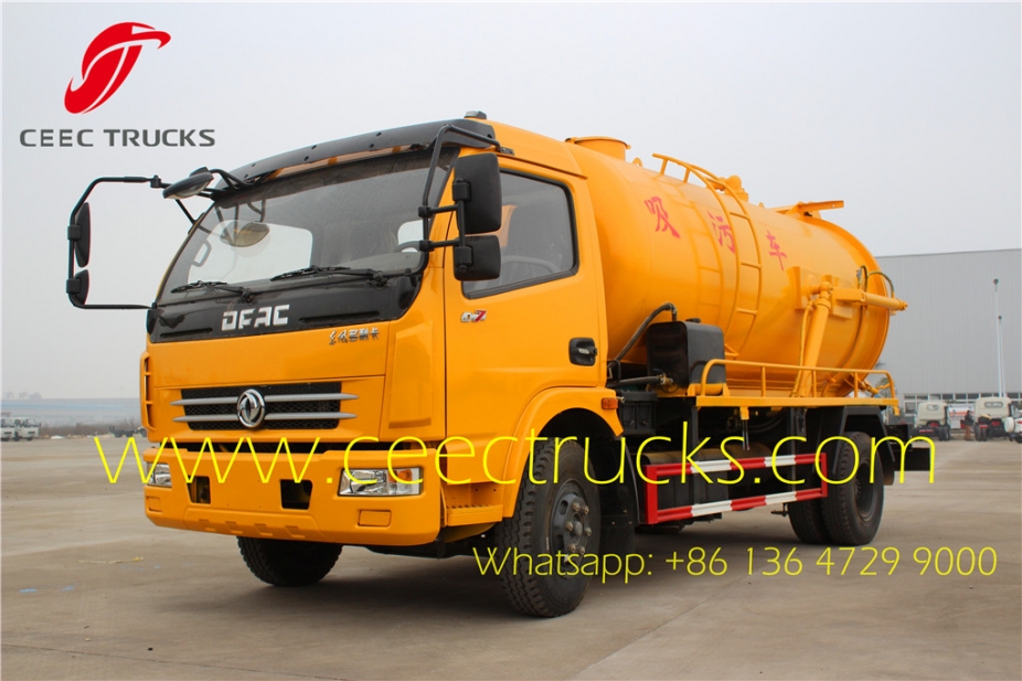 Dongfeng 6000liters vacuum suction tanker truck supplier