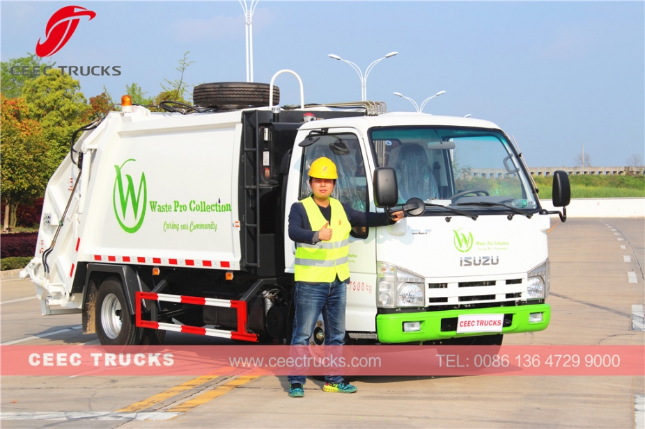 Camión compactador de basura ISUZU 5cbm