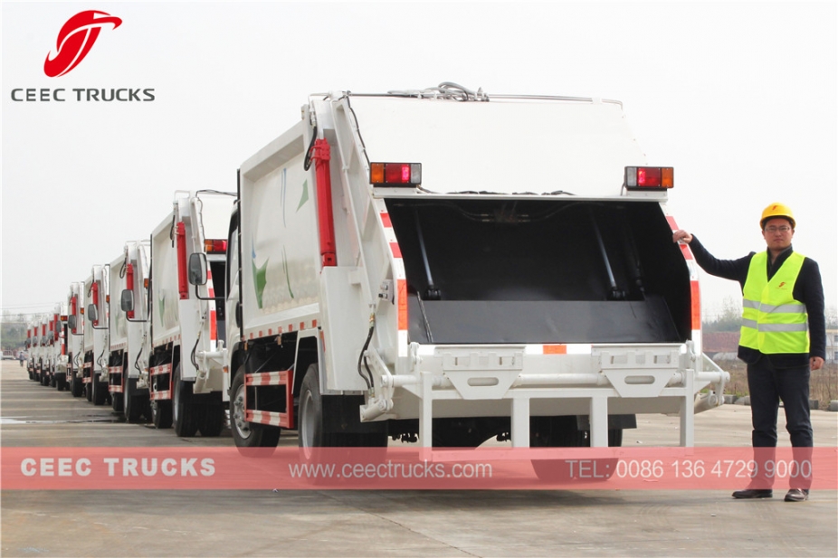 8000L garbage compactor truck ISUZU brand