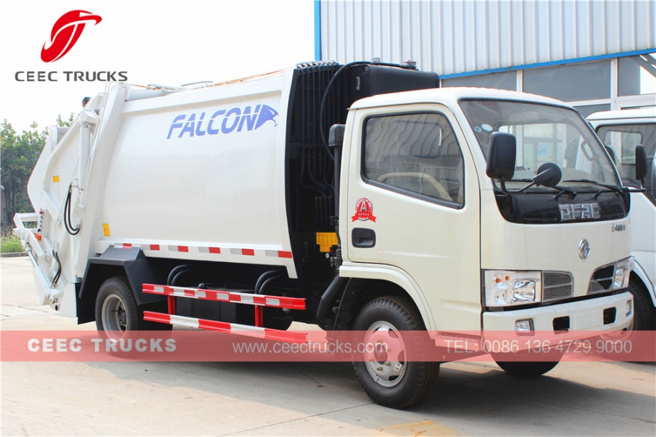 Best quality Dongfeng 5CBM garbage compactor truck