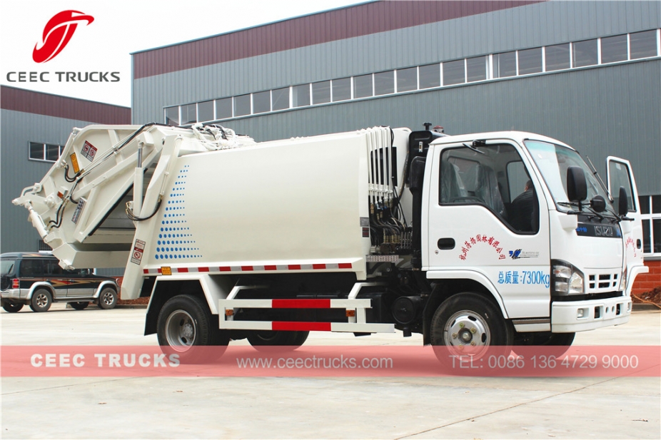 Vehículo compresor de basura ISUZU 5000L