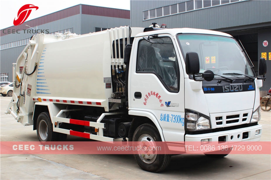 Vehículo compresor de basura ISUZU 5000L