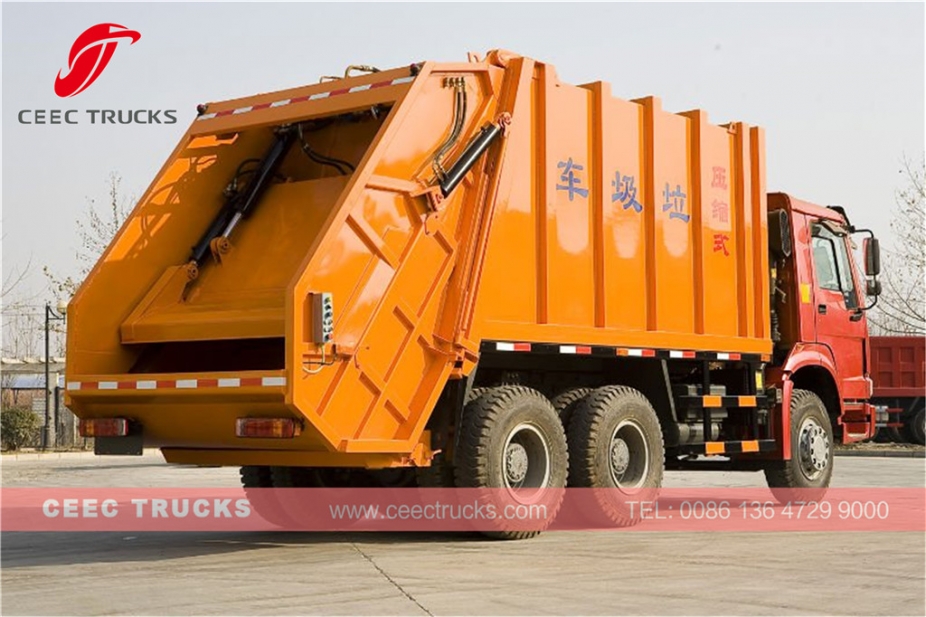 Howo 20 CBM garbage compactor truck for sale