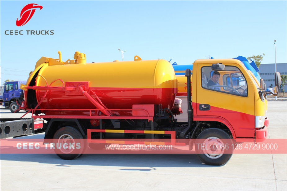 Camión con bomba de succión séptica Dongfeng 4,000L