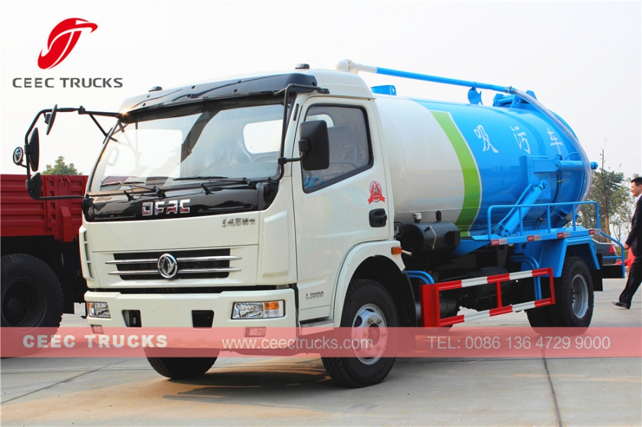 Camión de succión de pozo negro Dongfeng 8,000L