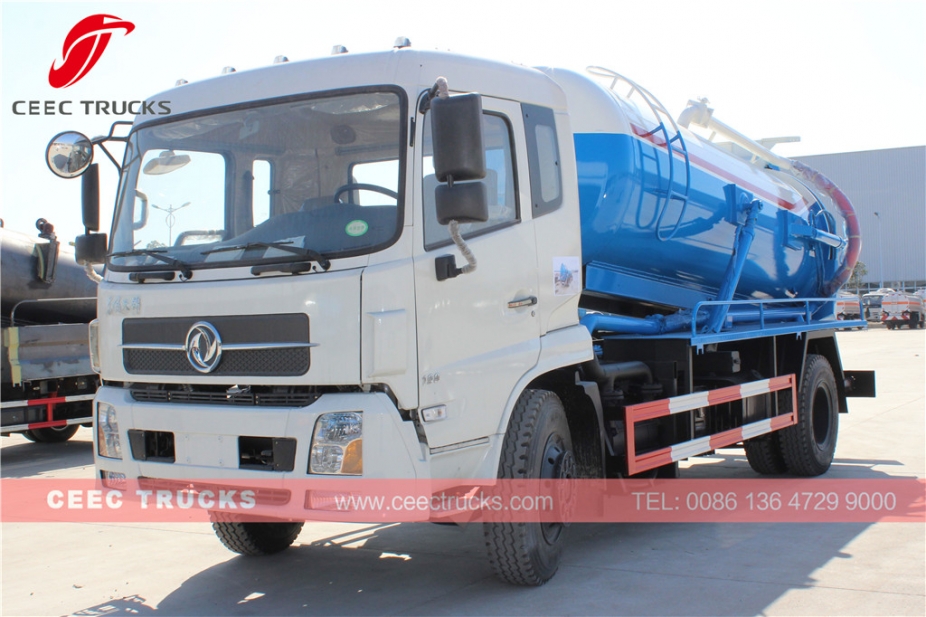 Camión de alcantarillado por vacío Dongfeng 10,000L