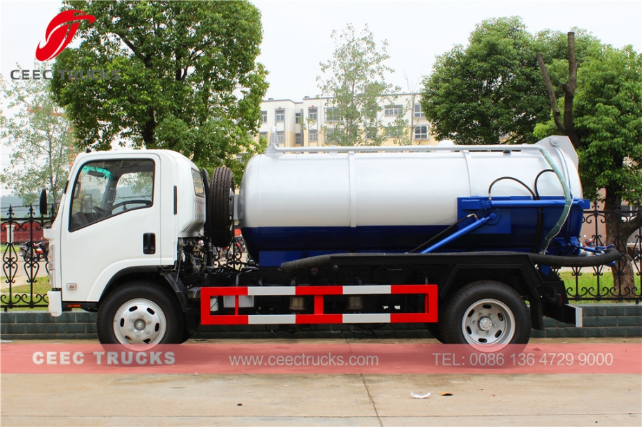 Camión vaciador de pozos negros ISUZU 8.000L