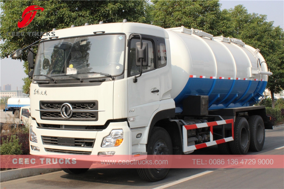 Camión más vacío de pozo negro Dongfeng 16CBM