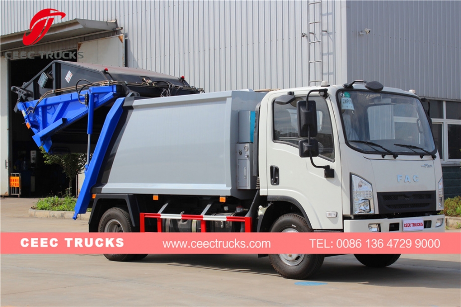 FAW 5000L refuse compactor truck