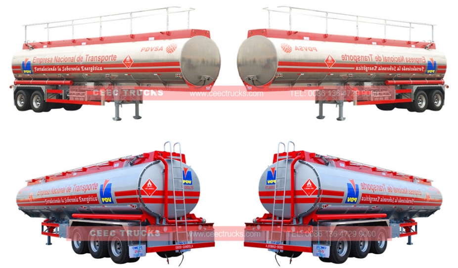 2018 designed 40cbm Fuel Tanker Trailer for sale