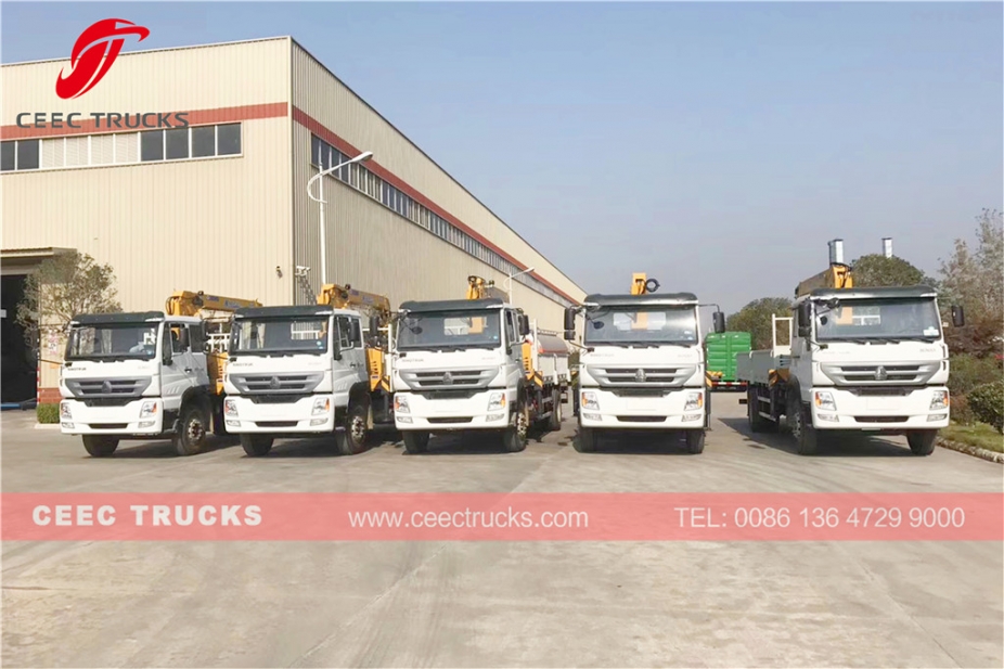 SINOTRUK 5 T truck mounted crane trucks