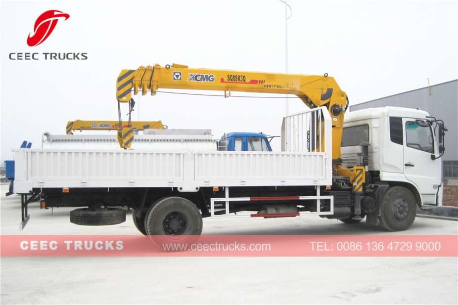 DONGFENG 8T boom crane trucks for sale