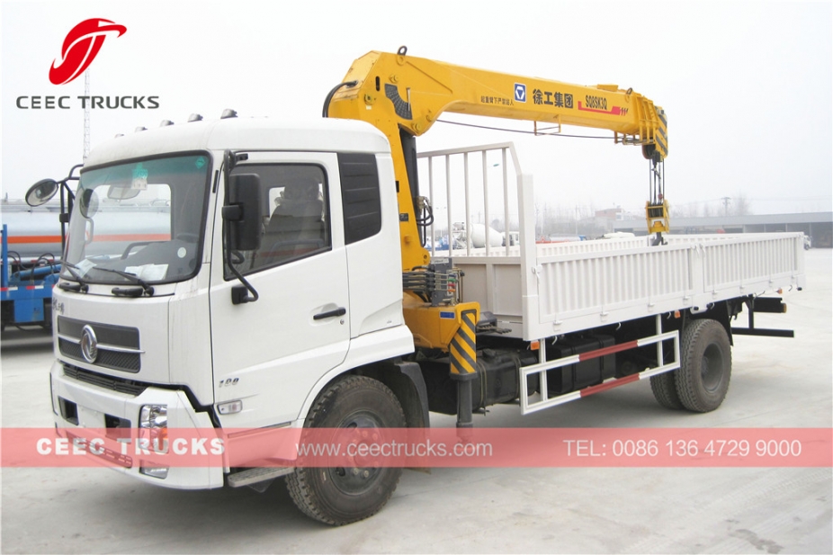 DONGFENG 8T boom crane trucks for sale