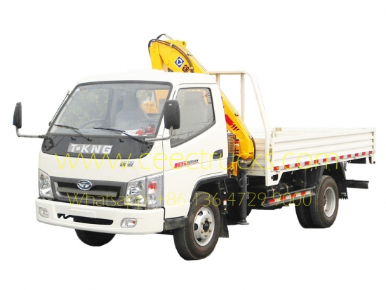 1 Tons knuckle boom crane truck supplier