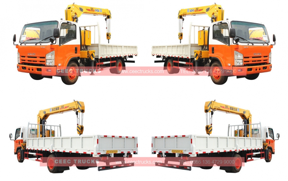 ISUZU 5 T truck mounted crane for sale