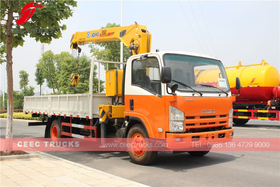 ISUZU 5 T truck mounted crane for sale