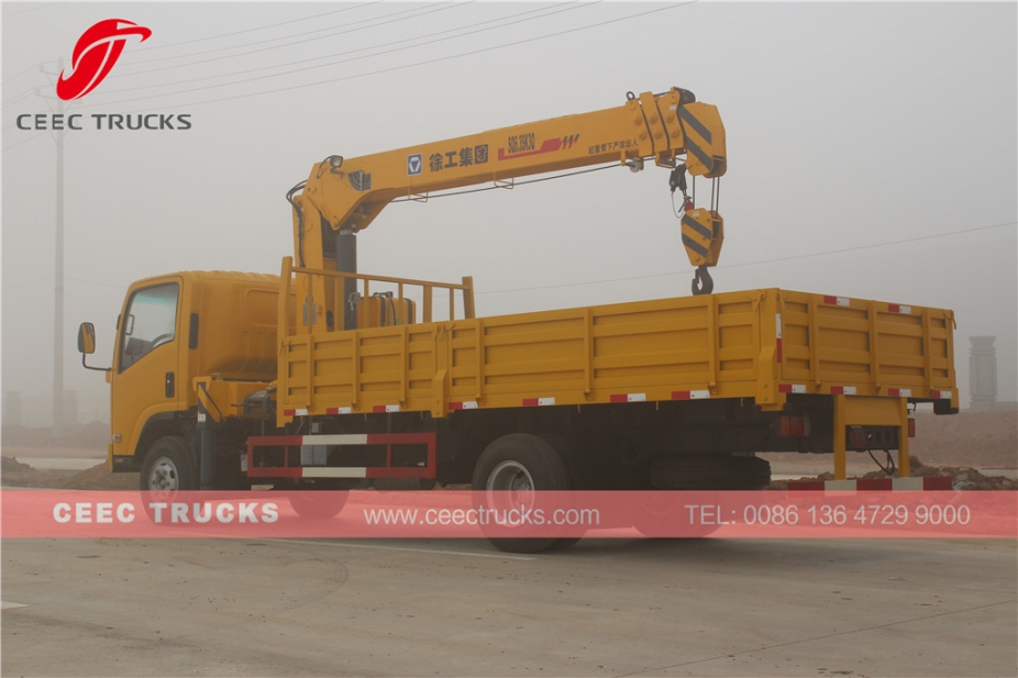 ISUZU 6.3 T crane truck export Rowanda