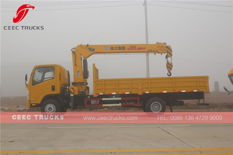 ISUZU 6.3 T crane truck export Rowanda