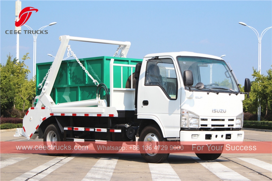 Camión de basura con brazo oscilante ISUZU 4CBM