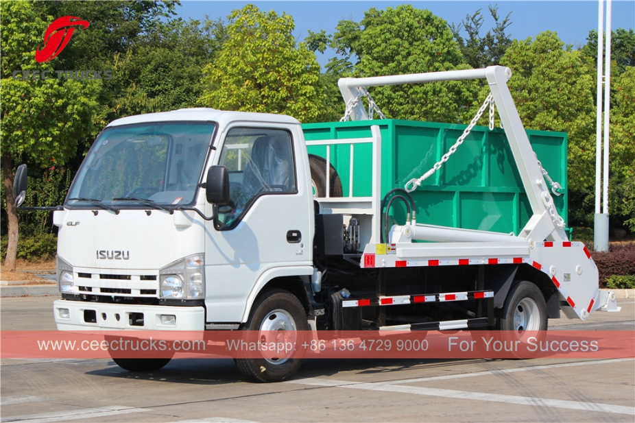 Camión de basura con brazo oscilante ISUZU 4CBM