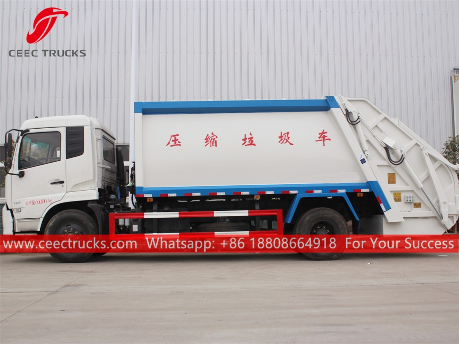 Camión compactador de basura 14CBM Dongfeng