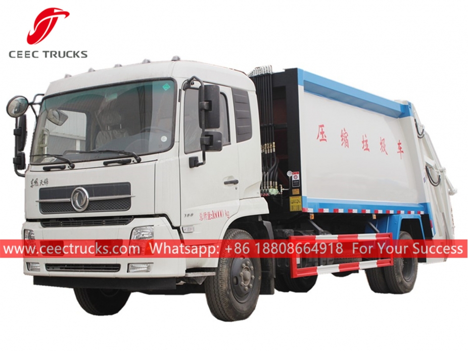 Camión compactador de basura 14CBM Dongfeng