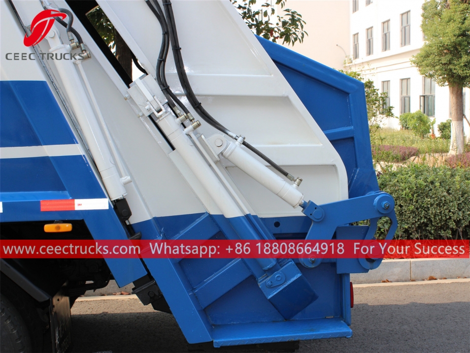 Compactador de cargador trasero 7CBM Dongfeng