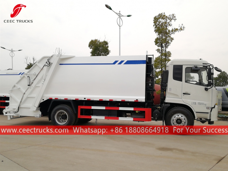 Camión compactador de basura 12CBM Dongfeng