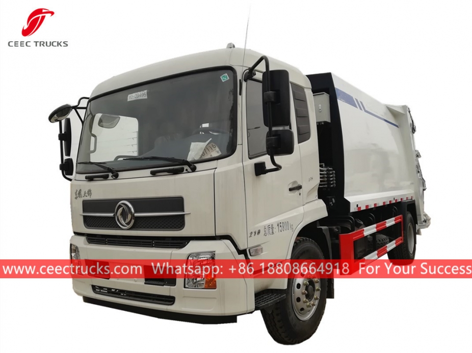 Camión compactador de basura 12CBM Dongfeng