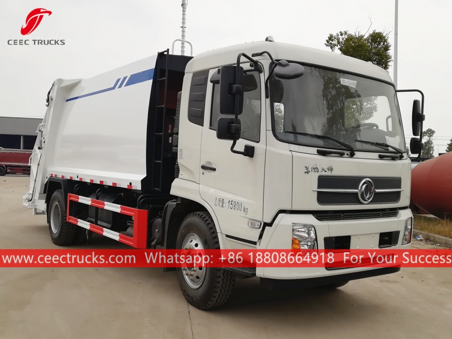 Camión compactador de basura 12CBM Dongfeng