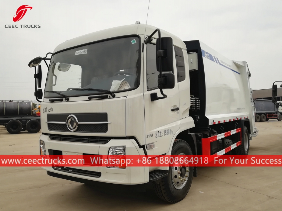 Camión compactador de basura 12CBM Dongfeng