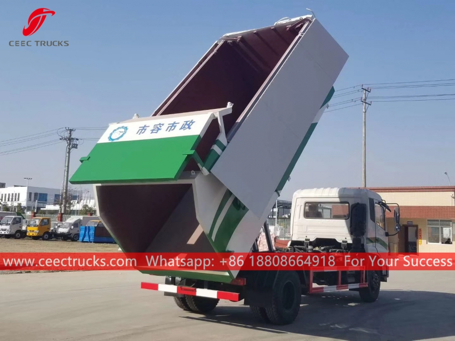 Volcador de basura hidráulico 12CBM DONGFENG