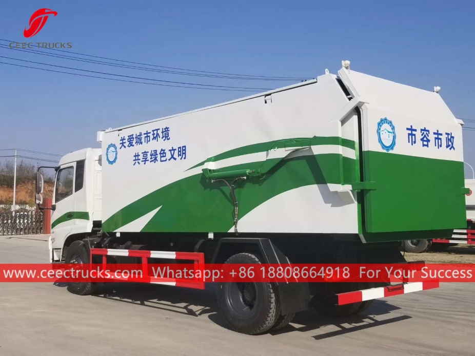 Volcador de basura hidráulico 12CBM DONGFENG