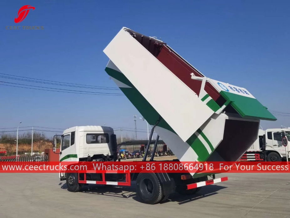 Volcador de basura hidráulico 12CBM DONGFENG