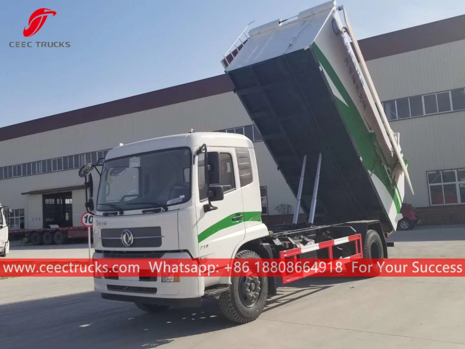 Volcador de basura hidráulico 12CBM DONGFENG