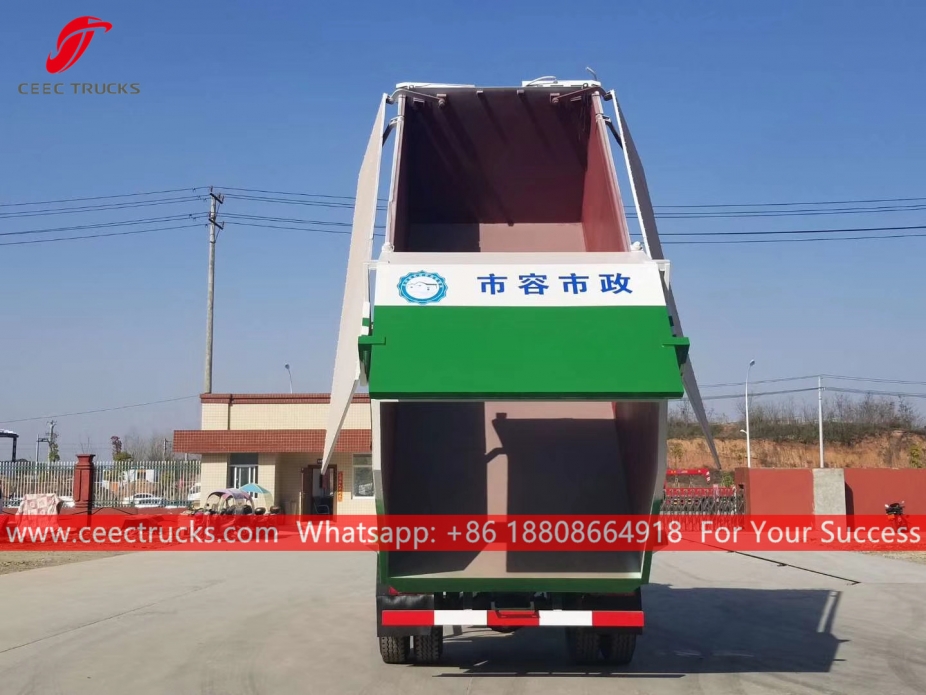 Volcador de basura hidráulico 12CBM DONGFENG