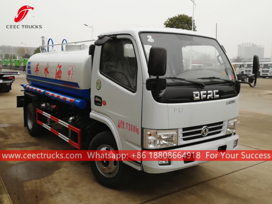 Camión de transporte de agua de 4 CBM DONGFENG