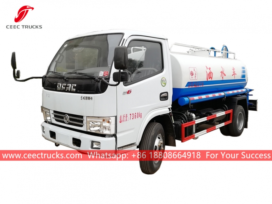 Camión de transporte de agua de 4 CBM DONGFENG