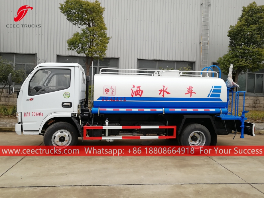 Camión de transporte de agua de 4 CBM DONGFENG