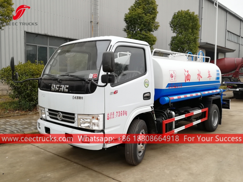 Camión de transporte de agua de 4 CBM DONGFENG