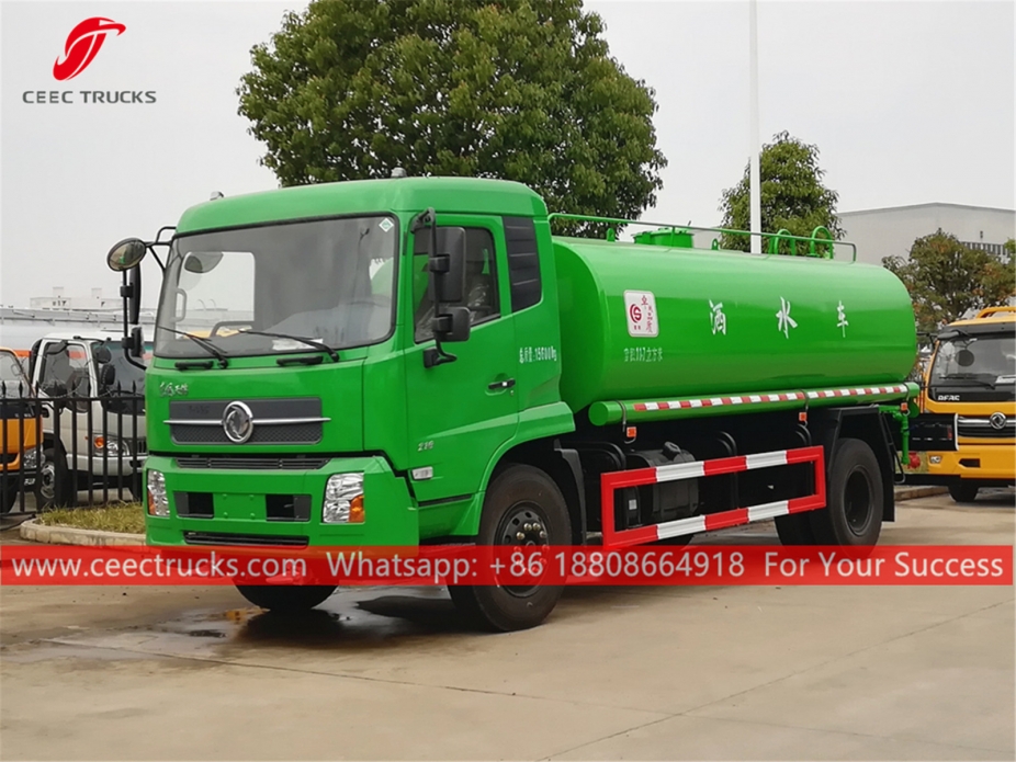 Camión rociador de agua de 11,7 CBM DONGFENG