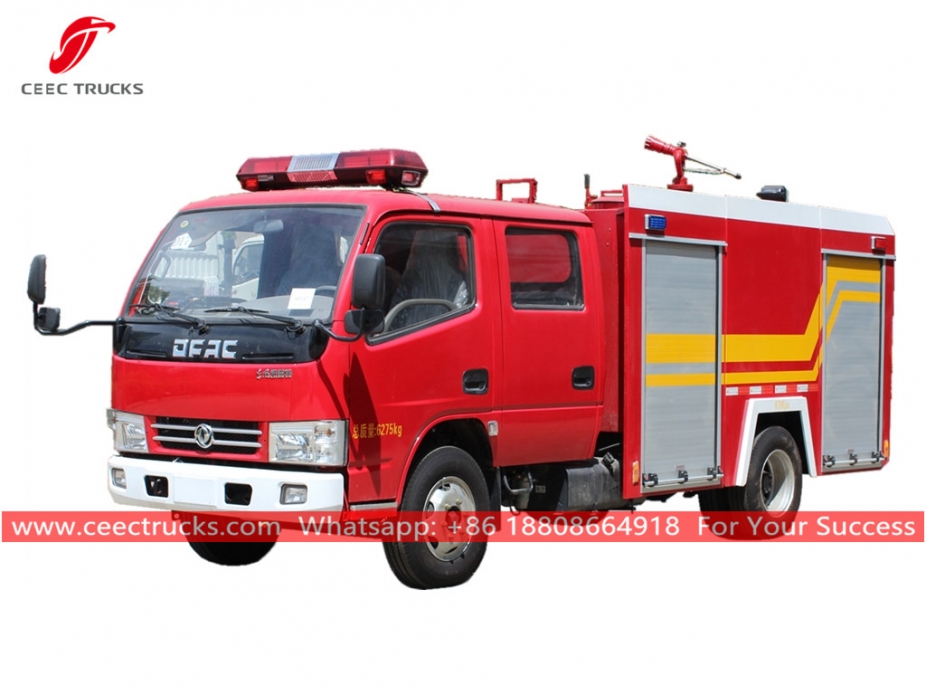 Camión de bomberos con tanque de agua de 2000 litros DONGFENG