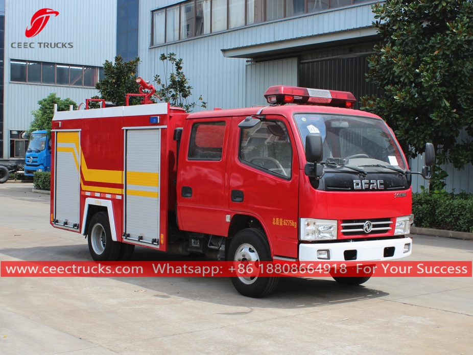 Camión de bomberos con tanque de agua de 2000 litros DONGFENG