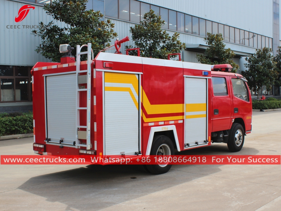 Camión de bomberos con tanque de agua de 2000 litros DONGFENG